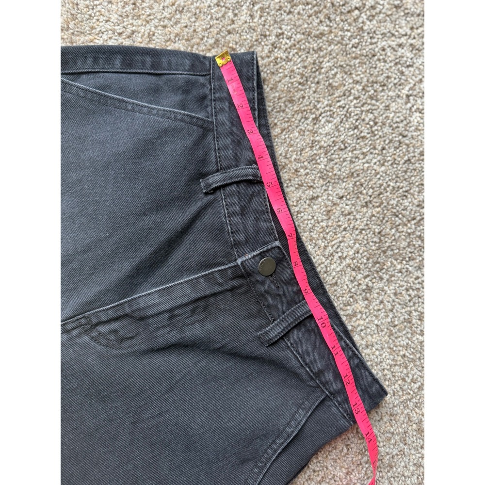 Cider Denim Cargo Shorts wide leg Pockets High Waist Black Casual Women XS - Picture 5 of 7